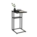 Beistelltisch Sofatisch Wohnzimmertisch Tischchen Couchtisch C-Form 2 Ablagen