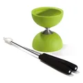 Eureka Gummi -Diabolo mit Aluminiumstäbchen - Grün