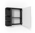 Vicco Badezimmerspiegelschrank Fynn, Anthrazit/Weiß, 80 x 64 cm (1-St)