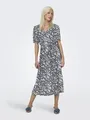 ONLY Sommerkleid ONLHALIA S/S MIDI DRESS WVN NOOS, Night Sky AOP:CAROLINE FLOWER