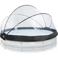 EXIT Poolabdeckung ECO ø366cm - auch für Intex/Bestway - universell - Transparent