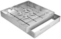 Schachtabdeckung Edelstahl 700x700 Höhe 80 mm Revisionsschacht Gullideckel Auspflasterbar EN - 124