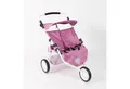CHIC2000 Puppenwagen 697-62 Zwillings-Jogger Puppenwagen "Jeans pink"
