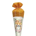 Roth Schultüte Lieblingsstück Funny Fuchs, 70cm, rund, Rot(h)-Spitze, mit Stoffv