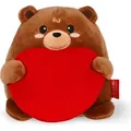 LEGAMI Plüschtier Super Soft Mini TEDDY BÄR - Braun/Rot