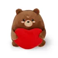 Legami Super Soft Mini Kuscheltier TEDDY BÄR mit Herz - Plüschtier freistehend