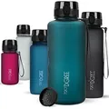 720°DGREE Trinkflasche 2l “uberBottle“ softTouch +Sieb - BPA-Frei - XXL Wasserflasche für Gym, Fitnessstudio, Workout, Fitness, Sport, Outdoor - Große Sportflasche aus Tritan - Leicht, Stoßfest