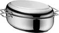 Silit Multibräter mit Deckel 38x 26 cm Bräter Edelstahl 18/10 mit Metalldeckel