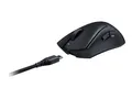 Razer DeathAdder V3 Pro - Maus - sanfter Griff, 8000 Hz - ergonomisch - Für Rechtshänder - optisch - 5 Tasten - kabellos, kabelgebunden - kabelloser Empfänger (USB)