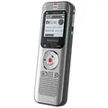 Philips Voice Tracer DVT2050 - Voicerecorder - 8 GB - Front und Rückseite aus hellsilbernem Aluminium
