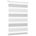 Sekey Doppelrollo Klemmfix ohne Bohren für Fenster, Zweifarbig Doppelrollo 70 cm breit, Duo Rollo Jalousie Sonnenschutz, 70x130cm, Weiß & Hellgrau