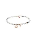 Fossil Armband Für Frauen Wellness, Innenlänge:165mm Weißes Halbedelsteinarmband, JA6934791
