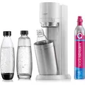 Sodastream Wassersprudler Duo, weiß, mit 1 Glasflasche, 1 Kunststoffflasche, 1 Zylinder