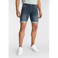 Jeansshorts Set, mit Band, 2 Stk. bequemer Sitz, gerade Beinform, mit praktischen Taschen, Gr. 32 - N-Gr, dark blue us, , 85082823-32 N-Gr
