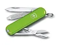 Victorinox Schweizer Taschenmesser, Klein, Classic SD, Multitool, Swiss Army Knife, Geschenk, 7 Funktionen, Klinge, Nagelfeile, Hellgrün