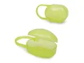 Moni Babyflasche Schnullerbehälter P1139, Schnullerbox grün, PP mit Henkel ab Geburt