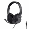 Trust Ayda Max USB Headset mit Mikrofon Over-Ear, Noise Cancelling ENC Mikrofon, Kopfhörer mit Kabel 1,80m, 85% Recyclingkunststoff, Headphones USB-C für Office Teams Zoom, Schwarz