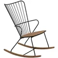 Schaukelstuhl Paon Houe Gestell Stahl schwarz pulverbeschichtet, Designer Henrik Pedersen, 59x95x77 cm