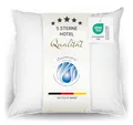 ZOLLNER Deluxe Daunenkissen aus 100% Daunen - Made in Germany – für Allergiker geeignet – Bezug aus hochwertiger Mako Baumwolle - waschbar bis 60°C - 80x80 cm - Hotelqualität