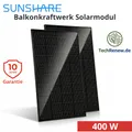 Balkonkraftwerk 400W Set – 2x Sunshare RAY 200W Solarmodul Full Black (M2)