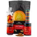 Hallingers Genuss Manufaktur Feinkost Geburtstagsgeschenk-Set - XXL-Wundertüte "Happy Birthday ..." großer Geburtstagsgruß Konfitüre, Eistee, Schoki, Fruchtsaftbären & mehr, Geschenke für Frauen