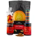 Feinkost Geburtstagsgeschenk-Set XXL "Happy Birthday yellow" Hallingers DE