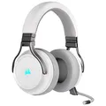 CORSAIR VIRTUOSO RGB WIRELESS High-Fidelity Gaming Headset - 7.1 Surround Sound - Abnehmbares Omnidirektionales Mikrofon - iCUE-Kompatibel - PC, Mac, PS5, PS4, Nintendo Switch, Mobile - Weiß