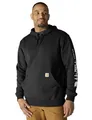 Carhartt Herren Sleeve Logo Hooded Sweatshirt Kapuzenpullover, Schwarz, XL