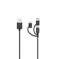 200617 3in1 Micro-USB-K, 480 Mbit/s, 0,75m - Schwarz