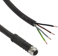 L2W 200100-16 - Sensor Kabel, 10 m, offen/M12 Buchse, S-kodiert, für 230V