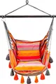 Hängesessel Mandarina mit Quasten XXL 2 Kissen 100 % Baumwolle