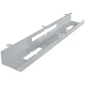 KADIMA DESIGN Kabelkanal Kabelkanal Schreibtisch 80x7x13 cm Untertisch Kabelführung silber (Kabelschacht waagrecht Metall), Kabelmanagement Kabelwanne Pulverbeschichtet silberfarben