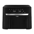 Tefal EY901N Dual Easy Fry Doppelkammer-Heißluftfritteuse schwarz 2700 W