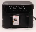 Tefal EY901N Dual Easy Fry Essential Doppel-Heißluftfritteuse, schwarz