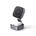 Ugreen W702 3-in-1 MagSafe Qi2 Ladegerät 15W USB-C, Schwarz