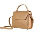 Handtasche Anette beige echt Leder - Beige