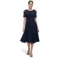 Vera Mont Cocktailkleid Damen mit Spitze Spitze blau XXL (46)