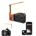 Rollei LUX Compact 40W RGB Led Videoleuchte, Kamera Licht Taschenformat 282 g mit Eingebautem Akku 3350 mAh und Typ-C-Aufladung Steuerung per Candela App, Videoleuchte-Kamera-Licht-Fotografie-Studio