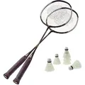 Badminton Set 2 Schläger 6 Bälle, Badmintonschläger, Federball, Badmintonball