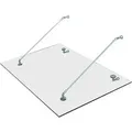 HOMCOM Vordach Verbundsicherheitsglas ESG 304