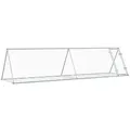 vidaXL Kleintierkäfig Kaninchenkäfig Silbern 400x105x91 cm Verzinkter Stahl silberfarben