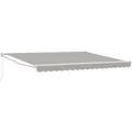 vidaXL Einziehbare Markise Hellgrau 400 x 300 cm 3330647