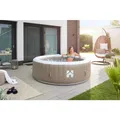Outdoor Whirlpool SPLASH inkl. Abdeckung - Ø208 cm 6 Personen Beige