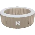 HOME DELUXE - Outdoor Whirlpool - SPLASH - Farbe: Beige - ⌀ 208 cm, Höhe 65 cm, 130 Luftdüsen - inkl. Abdeckung, Reparaturset, Filterset I Auß... - Beige