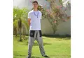 virblatt Haremshose Herren, Baumwolle, Aladinhose Herren Goa Hose Pumphose Hippie Hose Gesticktes Mandala auf der Seitentasche
