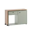 SCHILDMEYER Schreibtisch-Kombination "Tiny Working", BxHxL: 39 x 75,3 x 104,6 cm, pistaziengrün, Holzwerkstoff melaminbeschichtet - gruen