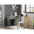 Schreibtisch SCHILDMEYER "Tiny Working", grün (pistazie, eichefarben), B:104,6cm H:75,3cm T:39,0cm, Tische, praktisch im Home Office, Sideboard mit flexibler Arbeitsplatte