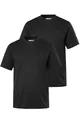 Men Plus Herren große Größen Übergrößen Menswear L-8XL T-Shirt, Basic, 2er-Pack, Halbarm, V-Ausschnitt schwarz 7XL 836299100-7XL