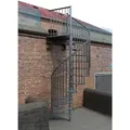 Minka Außenspindeltreppe Rondo Zink Smart 38 - 305,5cm Geschosshöhe 180cm Durchmesser