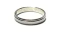 Edelschmiede925 Silberring Bandring 925 Silber rhodiniert matt 4mm breit Silberring #64
